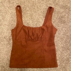 Anthropologie suede top.  Pilcro brand.  Size Small